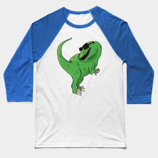 Vibing T-Rex Baseball T-Shirt